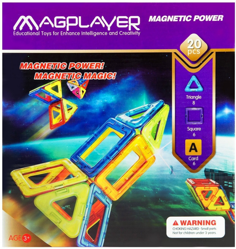 Конструктор магнитный «Magplayer»