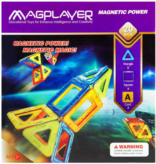 Конструктор магнитный «Magplayer»