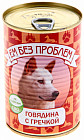 Консервы для собак «Говядина с гречкой»
