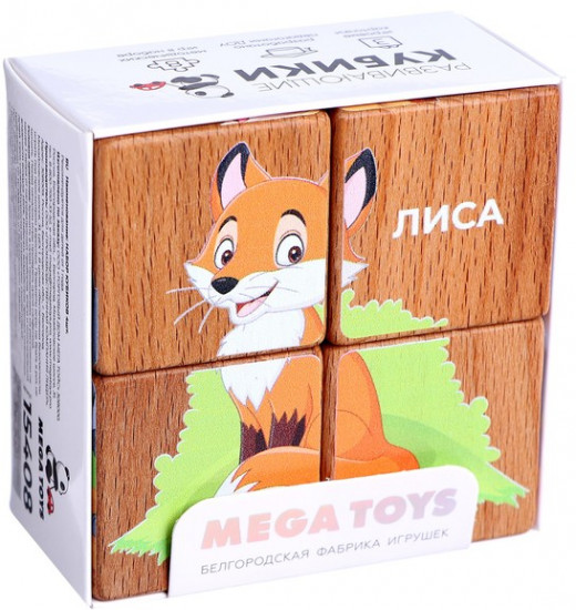 Набор кубиков «Лесные жители»