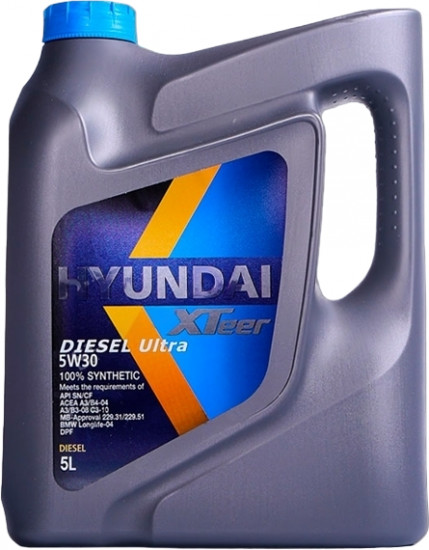 Моторное масло Hyundai XTeer Diesel Ultra 5W30