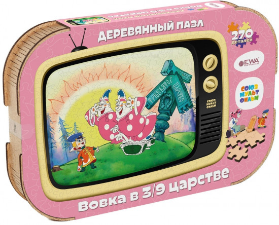 Пазл деревянный 3D «Вовка в тридевятом царстве»