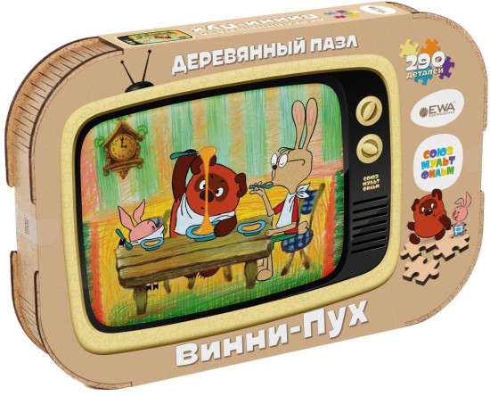 Пазл деревянный 3D «Винни-Пух»