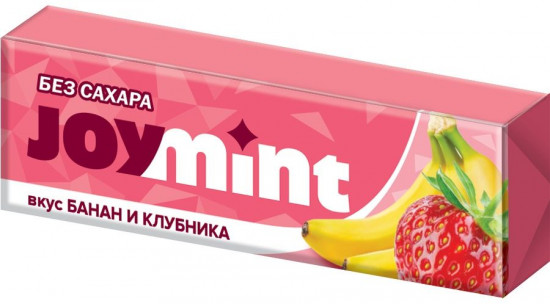 Жевательная резинка со вкусом банана и клубники
