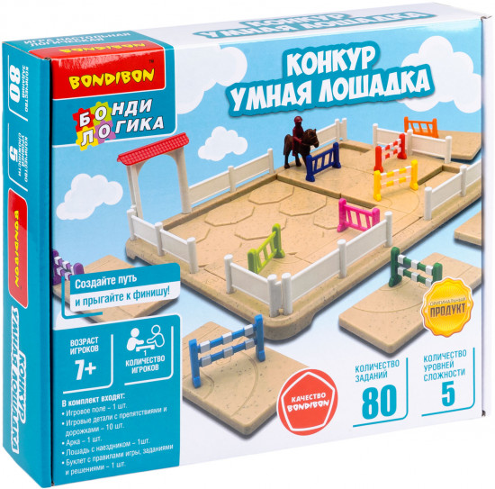 Игра логическая «Конкур. Умная лошадка»