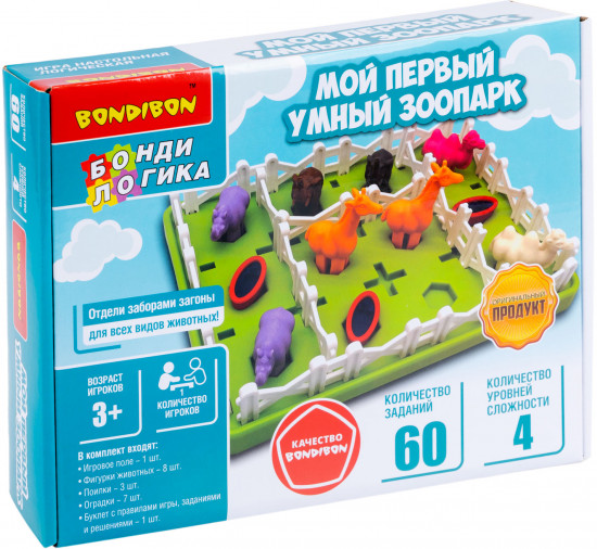 Игра логическая «Мой первый умный зоопарк»