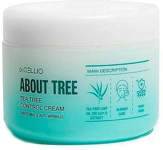 Крем для лица успокаивающий «About Tree TeaTree Control Cream Whitening & Anti-Wrinkle»