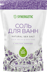 Соль для ванн натуральная с маслом лаванды