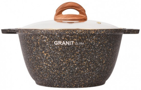 Кастрюля с крышкой «Granit ultra»