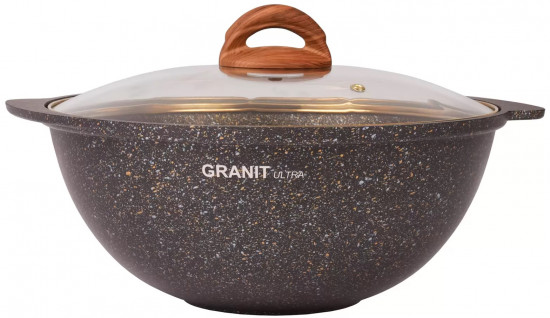 Казан с крышкой «Granit ultra»