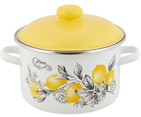 Кастрюля эмалированная «Citron»
