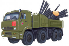Плакат вырубной «Военная машина»