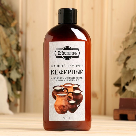 Шампунь для волос банный «Кефирный»