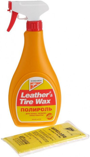 Полироль «Leather & Tire Wax» для кожи резины пластмассы