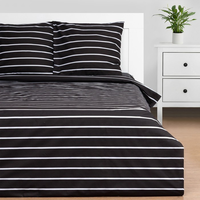 Комплект постельного белья «Black stripes» | Stripes | Этель