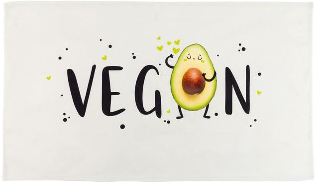 Полотенце кухонное «Vegan» | Avocado | Этель