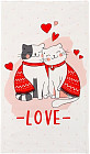 Полотенце кухонное «Cat's love»