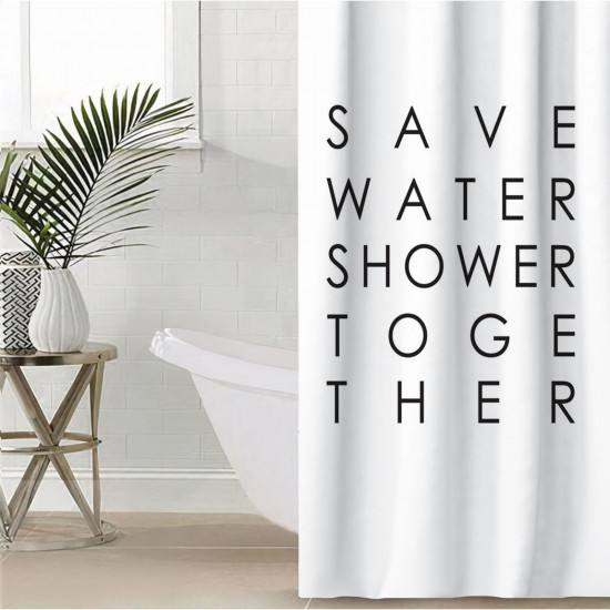 Штора для ванной комнаты «Save water»