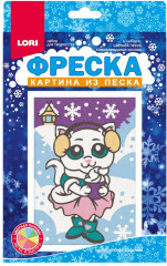 Картина из песка «Белоснежная кошечка»