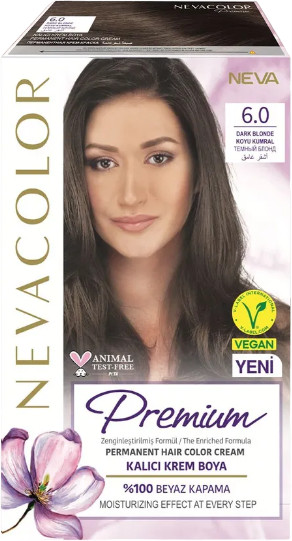 Крем-краска для волос «Prеmium», оттенок 6.0 dark blonde/тёмный блонд