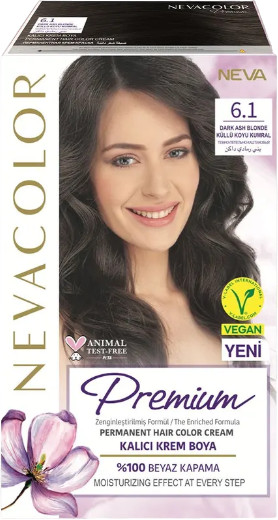 Крем-краска для волос «Prеmium», оттенок 6.1 dark ash blonde/темно-пепельно-каштановый