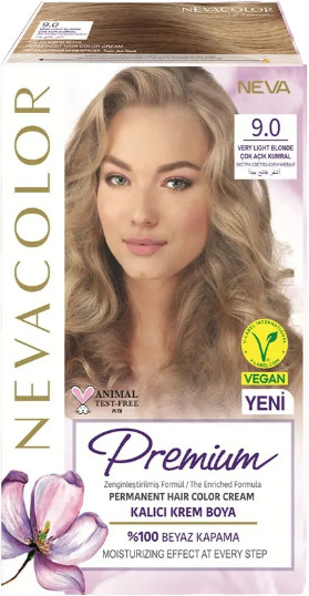 Крем-краска для волос «Prеmium», оттенок 9.0 very light blonde/экстра-светло-коричневый