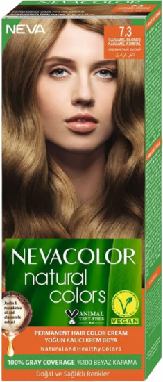 Крем-краска для волос «Natural», оттенок 7.3 Caramel blonde/карамельный русый