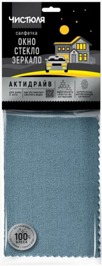 Салфетка для мытья окон, стёкол и зеркал
