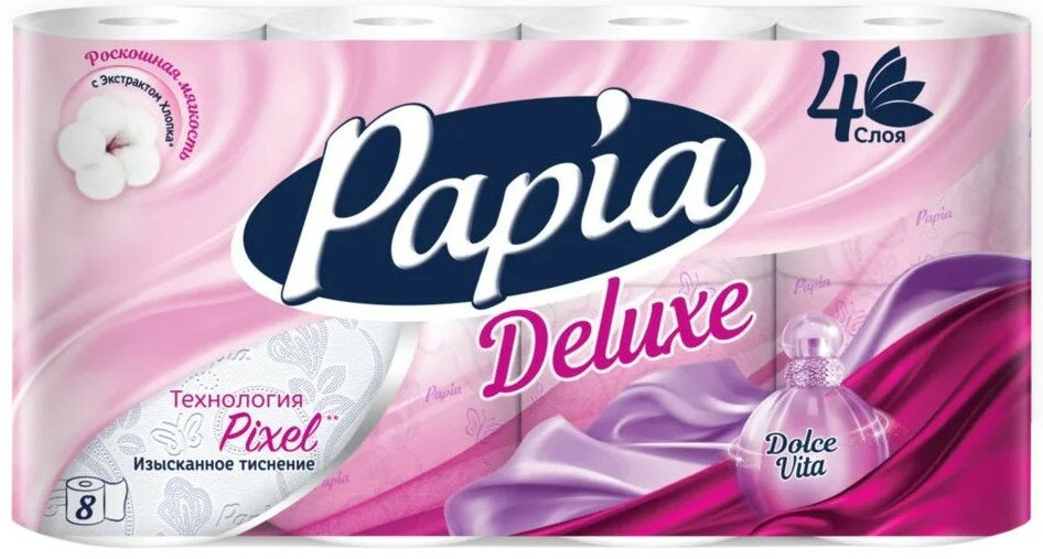 Туалетная бумага «Dolce Vita» | Deluxe | Papia