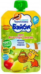 Пюре «Яблоко, груша, персик»