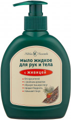 Мыло для рук и тела жидкое с живицей
