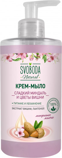 Крем-мыло жидкое «Сладкий миндаль и цветы вишни»
