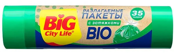 Пакеты для мусора с затяжками «Bio» | Big City Life