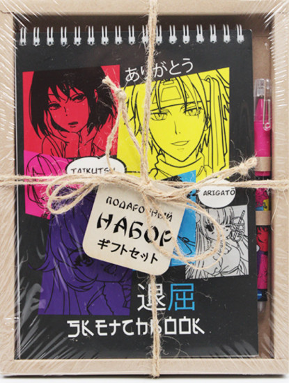 Блокнот с ручкой