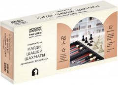 Набор игр настольных «Шахматы, шашки, нарды»