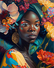 Картина по номерам «Африканская девушка»