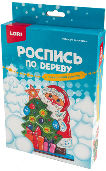 Набор для росписи по дереву «Дед Мороз»