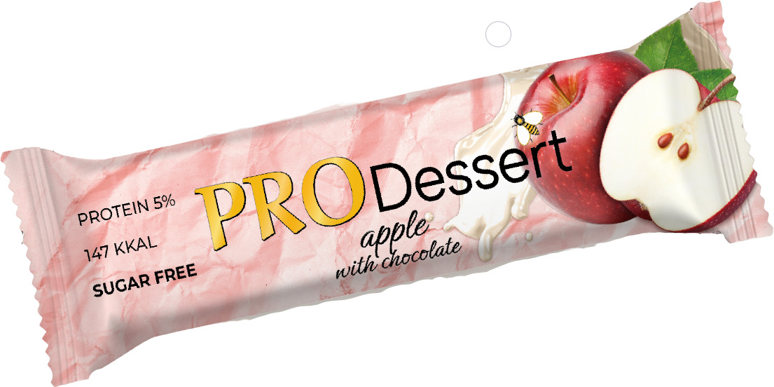 Батончик-десерт протеиновый «Яблоко с шоколадом» | Pro Dessert