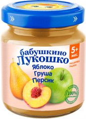 Пюре детское «Яблоко, груша, персик»