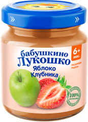 Пюре детское «Яблоко и клубника»