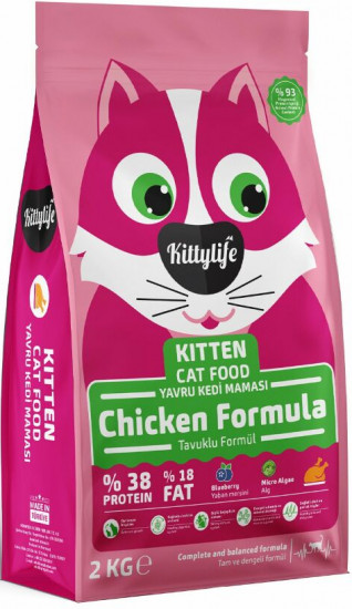 Корм для котят с курицей и рисом