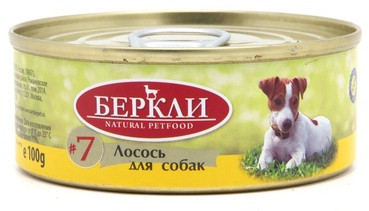 Консервы для собак с лососем