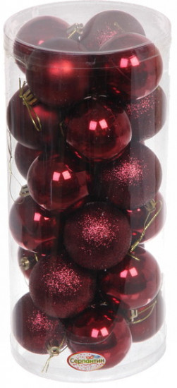 Набор шаров ёлочных «Микс фактур»