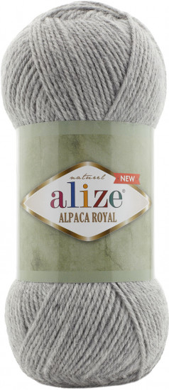 Пряжа для вязания «Alpaca Royal New», 21 Серый
