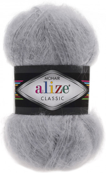 Пряжа для вязания «Mohair Classic», 21 Серый