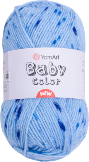 Пряжа для вязания «Baby color», 207 Голубой