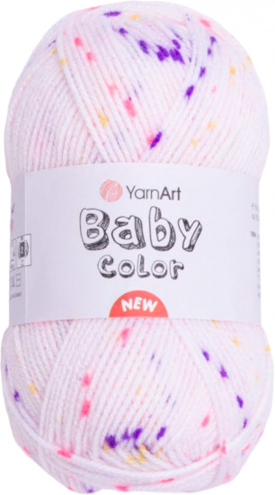 Пряжа для вязания «Baby color», 213 Розовый фиолетово-желтый