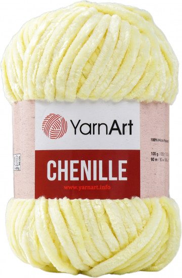 Пряжа для вязания «Chenille», 561 Желтый