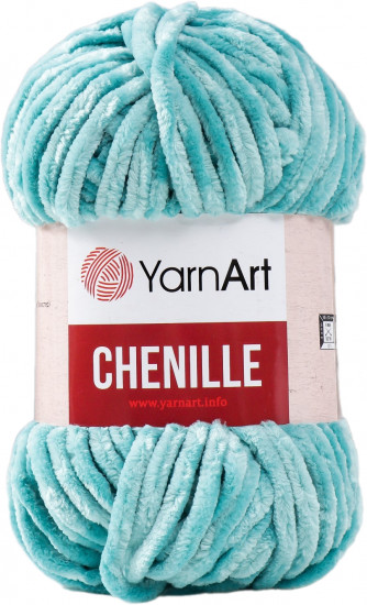 Пряжа для вязания «Chenille», 570 Светло-бирюзовый