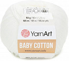 Пряжа для вязания «Baby Cotton», 401 Белый